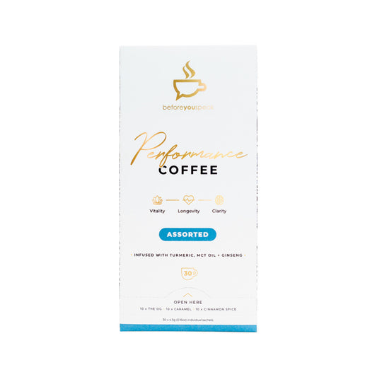 BEFORE YOU SPEAK Performance Coffee Unsweetened 4.5g x 30 Pack