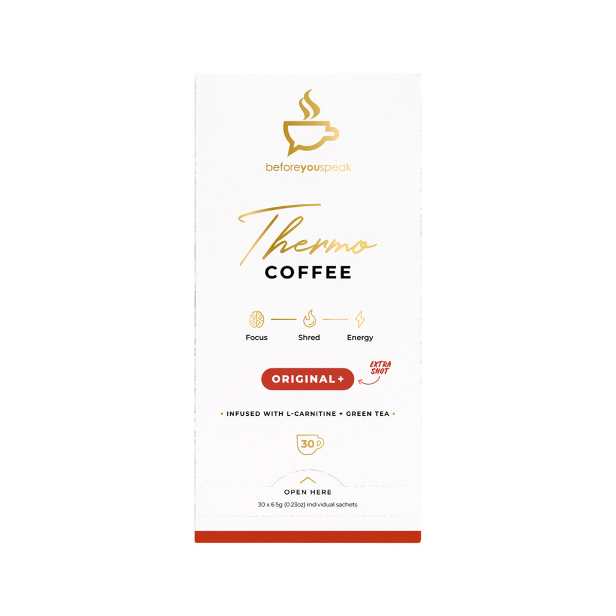 BEFORE YOU SPEAK Thermo Coffee Unsweetened 6.5g x 7 Pack