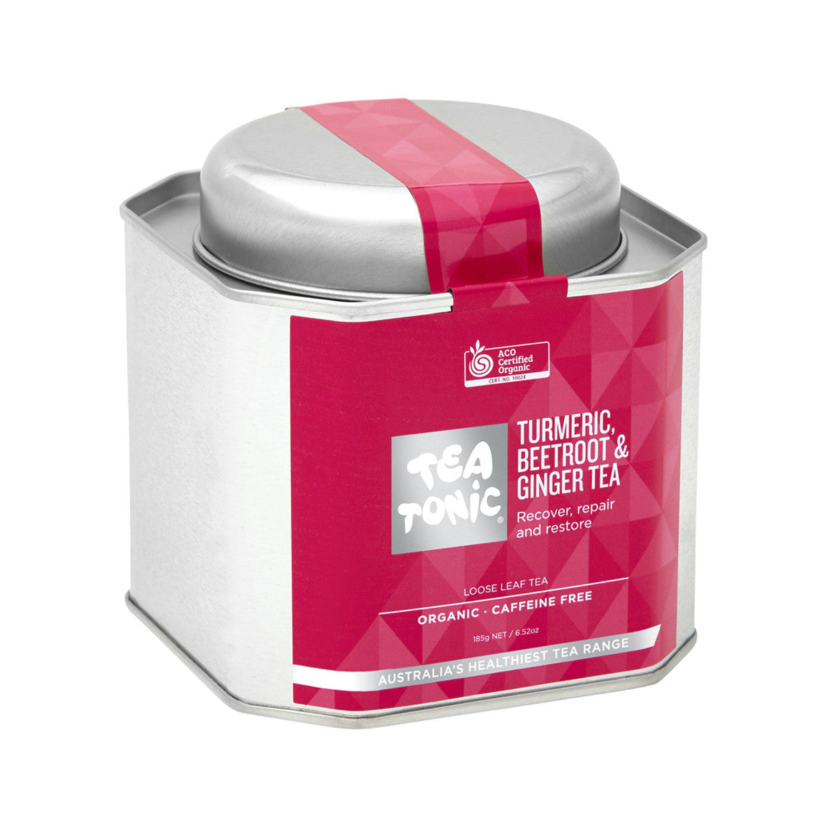 TEA TONIC Organic White Tea & Rose Petals Tea Caddy Tin 85g