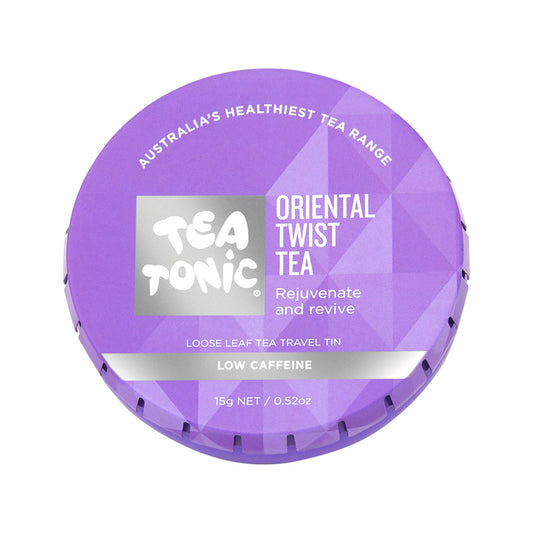 TEA TONIC Thermal Drink Bottle (Double Wall Stainless Steel + Infuser Basket) Black 450ml