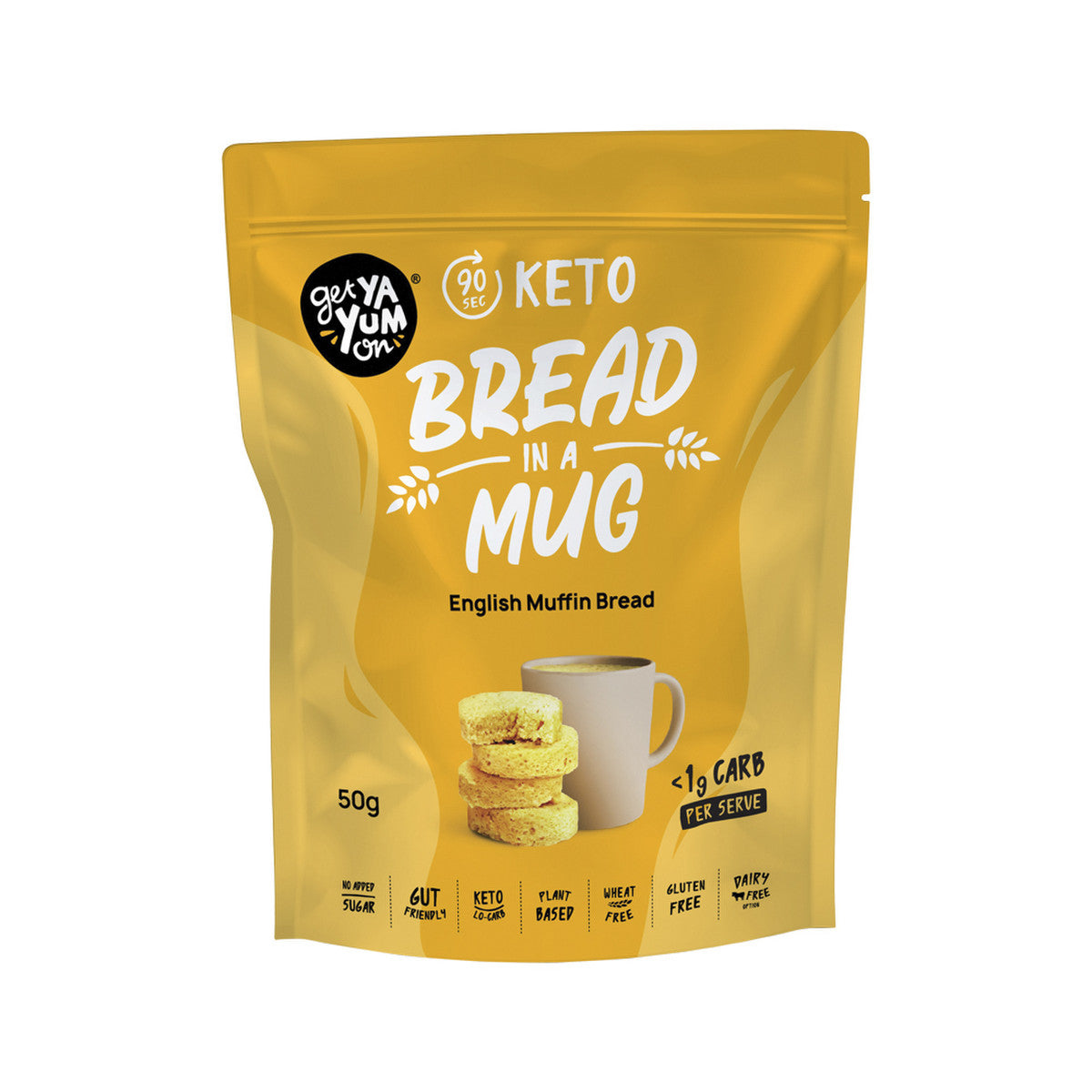 GET YA YUM ON (90 sec Keto) Butterscotch & Coffee Teacakes 60g