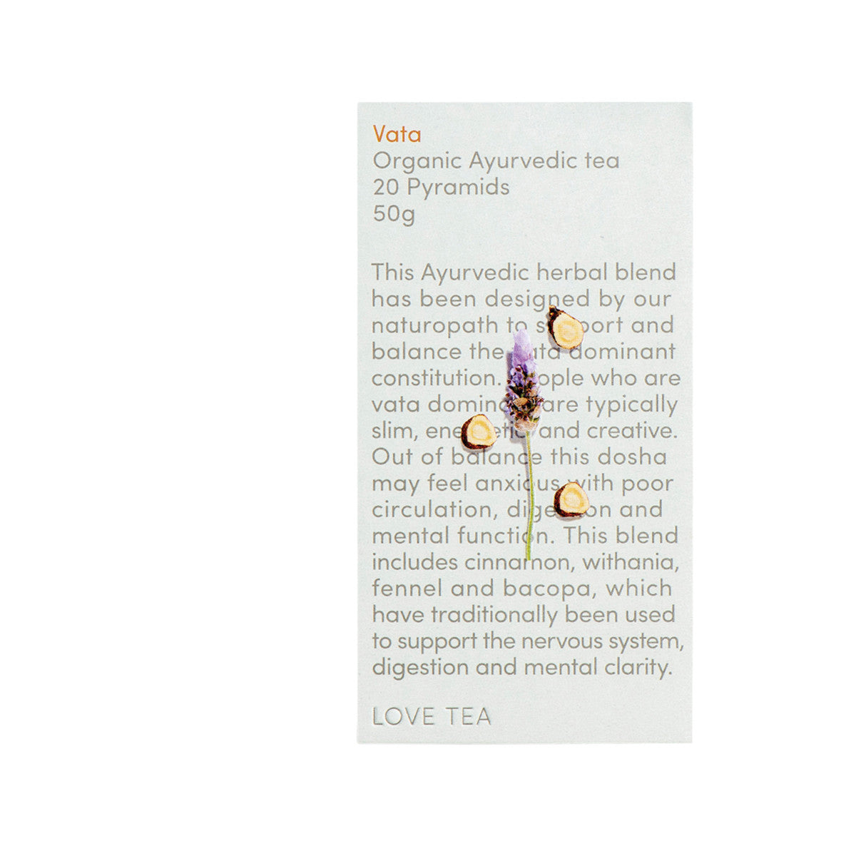 LOVE TEA Organic Caffeine Free Chai Tea Loose Leaf 100g