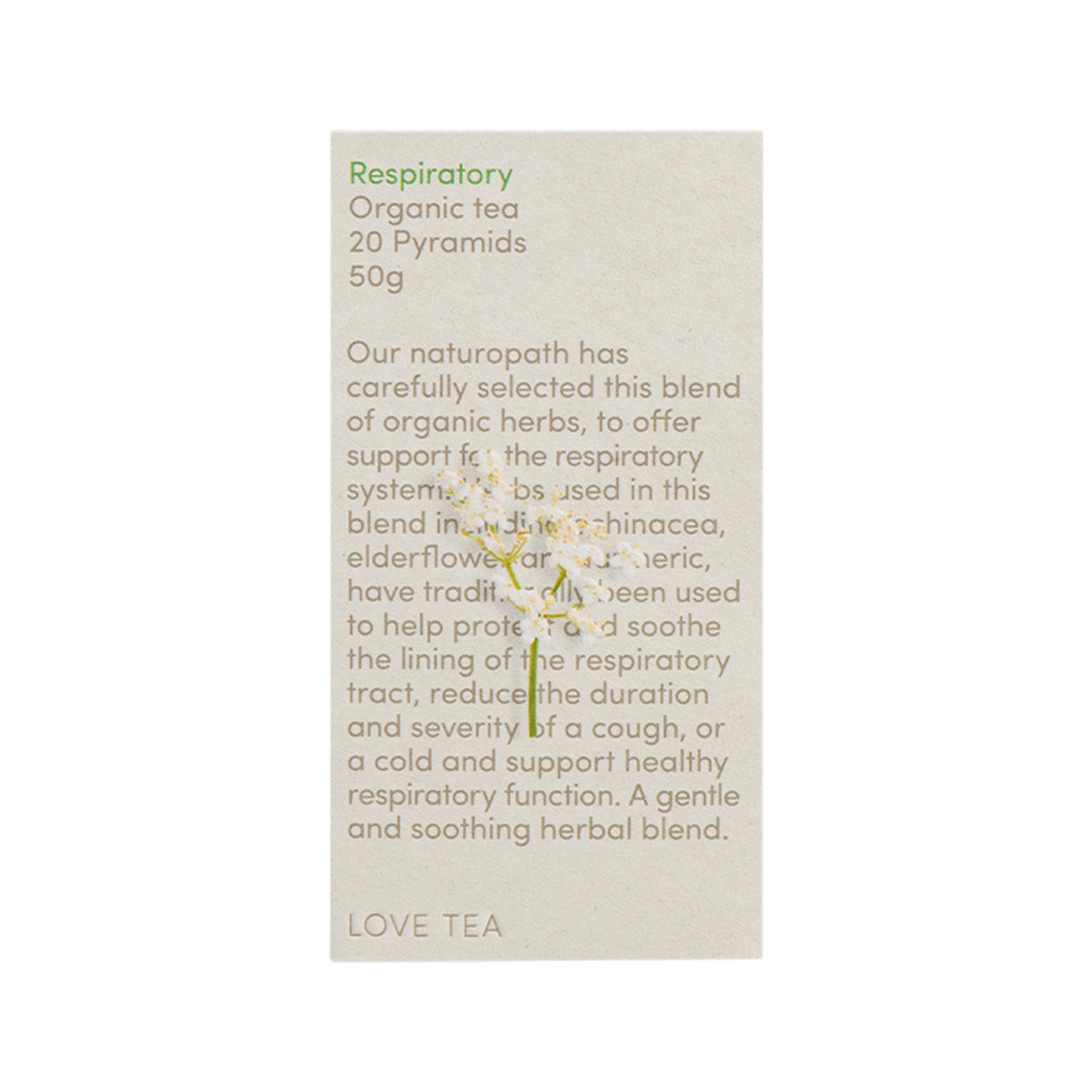 LOVE TEA Organic Sleep Tea x 20 Pyramids