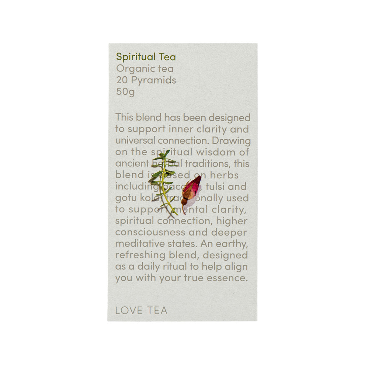 LOVE TEA Organic Vitality Tea x 20 Pyramids