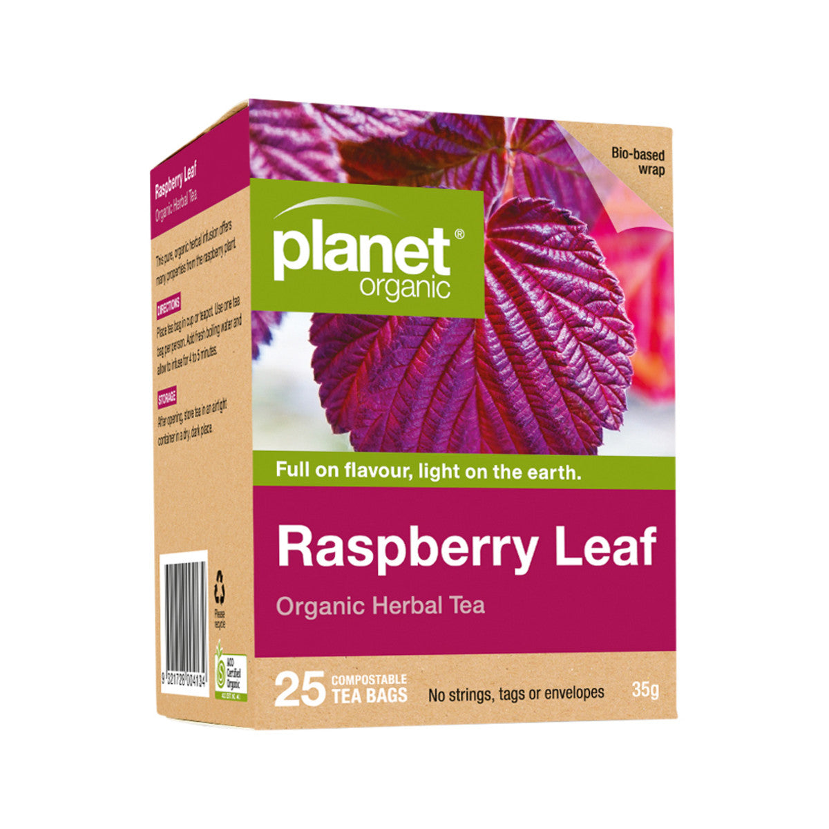 PLANET ORGANIC Organic Herbal Tea Rosehip Hibiscus x 25 Tea Bags