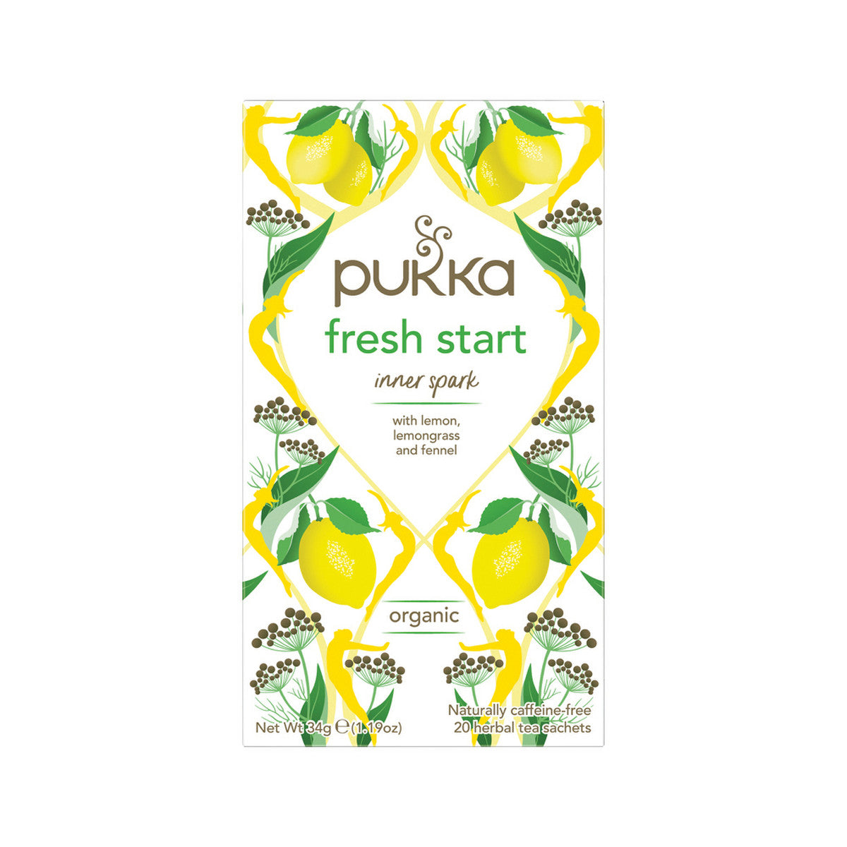 PUKKA Organic Lemongrass & Ginger x 20 Tea Bags