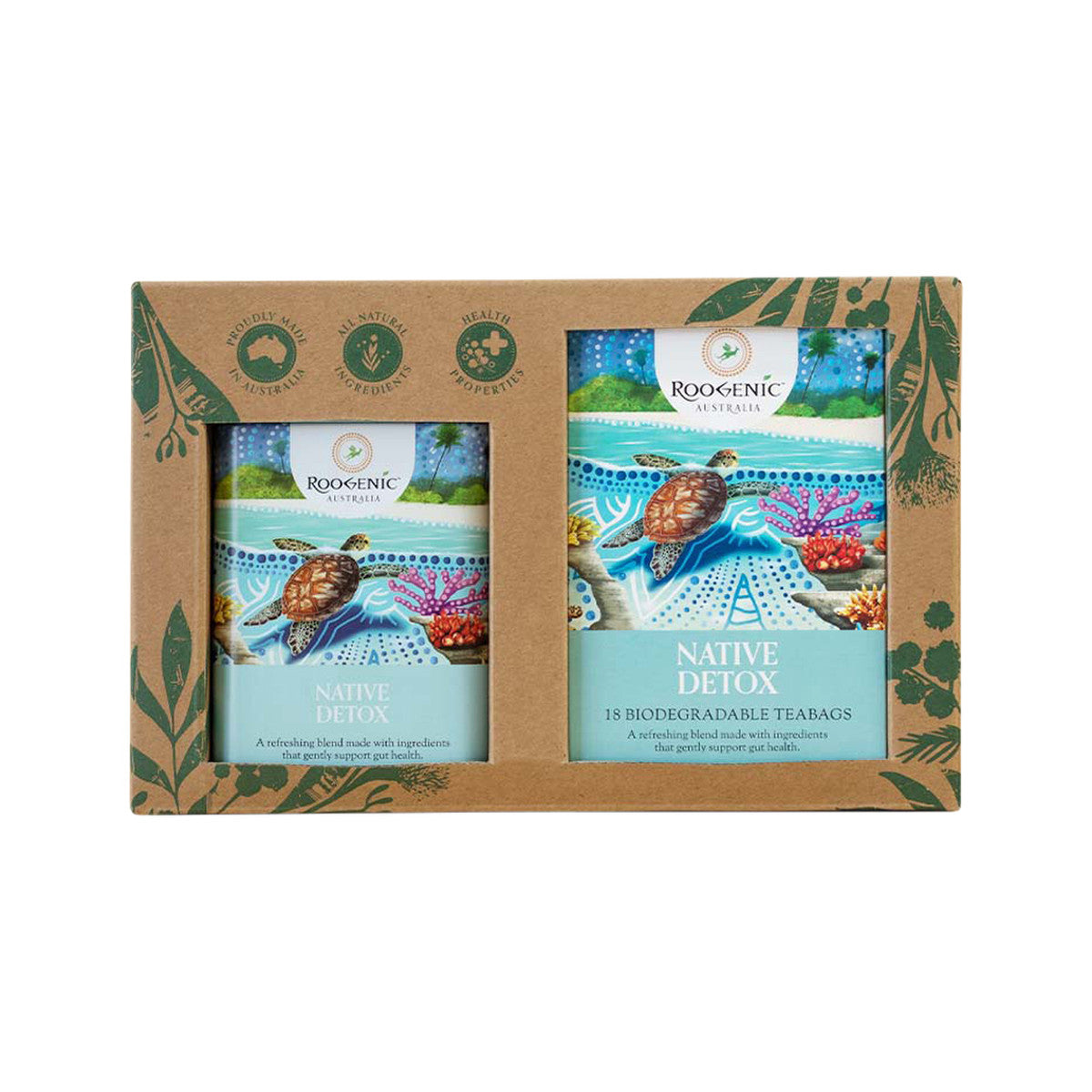 ROOGENIC AUSTRALIA Gift Box Vitality x 18 Tea Bags with Tin (previously Women's Vitality)