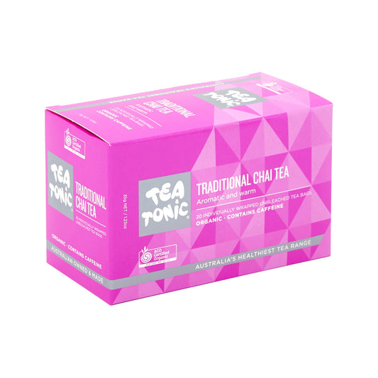 TEA TONIC Organic Turmeric Beetroot & Ginger Tea Caddy Tin 185g