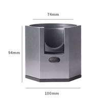 Dark Grey Diamond Professional Aluminum Espresso Tamping Station - Adjustable Portafilter Holder Stand