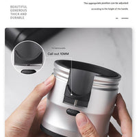 Dark Grey Diamond Professional Aluminum Espresso Tamping Station - Adjustable Portafilter Holder Stand